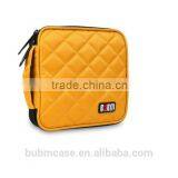 Yellow 32 Capacity 230D Space Twill PVC Fabric DVD Case CD Holder Personalized cd Case Multi Disc Dvd Cases