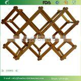 DX002/ Save Space Folding Wooden Wine Rack Storage Display Holds 8 Bottles thumbnail-2
