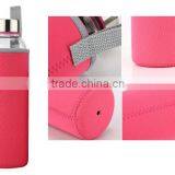 Clear Heat-resistant Sale of Cheap Glass Bottles With Stainless Steel Cap thumbnail-3