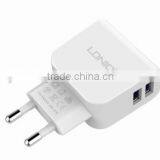 DL-AC56-Micro Euro/US Plug With Micro Cable 2USB Ports With Micro Cable