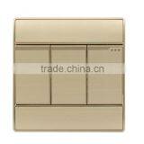 3 Gang 1 Way Power Switch LED Electric Wall Switch