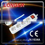 Hot Sale High Quality French 4 Way Switch Extension Socket Power Strip CE 16A 220V CHILD PRODUCTOR