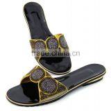 Latest Style Cute Top Quality Fancy African Style Slippers for Girls Pretty Slippers