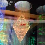 fiber optic customized sharp model crystal chandelier