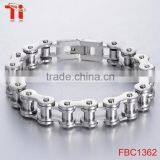 Good Quality Bicycle Link Chain Stainless Steel Mens Hand Biker Bracelet Jewelry thumbnail-3