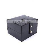 Wholesale Custom High-grade PU Leather Watch Box, Black Beautiful Gift Box