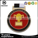 Wholesale Custom Casting Rimmed Glitter Diamond Edge Brass Iron Zinc Alloy Silver Plated Reading Award Medal thumbnail-4