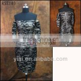 RSE103 Short Black Lace Off Shoulder Cocktail Dress