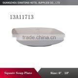 8''/10'' Porcelain Square Soup Plate