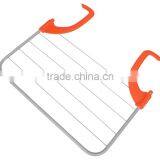 Metal Folding Clothes Rack In a Balcony Room Bathroom Towel Rack Clothes Hanger thumbnail-5