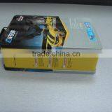 OEM Tin Box Manufacturer Book Shape Hinged Tin Box