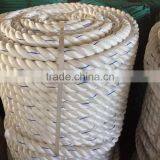 22MM White With Bule Tracer PP Danline Rope pp Marine Rope thumbnail-1