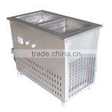 2014 Flat Ice Pan Fried Ice Cream Machine Stainless Steel Double Pan Fried Ice Machine/fry Ice Cream Machine