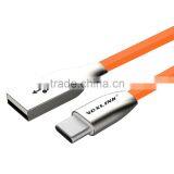 Voxlink Luxury 5V 2A 1m 3D Zinc Alloy Fast Charging Data USB TYPE C Charger Cable for Macbook thumbnail-4