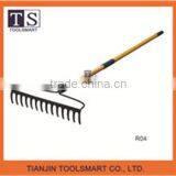 Garden Lawn Tool Grass Rake With Long Handle thumbnail-1