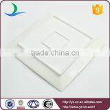 Wholesale Rectangule White Ceramic Catering Serving Dinner Plates Porcelain thumbnail-4