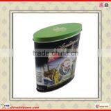 High Quality Oval Shape Custom Coffee Tin Box thumbnail-5