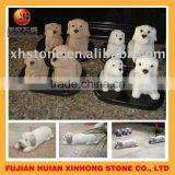 Hand Carved Life Size Animal Carving Foo Dog Sculpture thumbnail-2