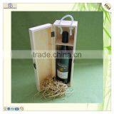 Cheap Decorative Unfinished Single Bottle Wooden Wine Box thumbnail-4