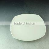 Wholesale White Ceramic Square Flat Dinner Plate for Daily Use thumbnail-2