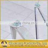 Stainless Steel Dining Table With Glass Set Metal Table thumbnail-6