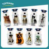 Toprank Custom Made Shaped Cute Cartoon Animal PVC Luggage Tag Portable Secure Travel Luggage Tag thumbnail-1