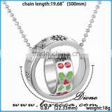 Merry Christmas Jewelry Gift Snowflake Christmas Double Ring Necklace ,Christmas Tree Neckalce thumbnail-1