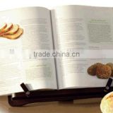 New design Adjustable Wooden hands free reading book holder MDF cookbook stand