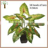 Artificial Multi Colored Taro Plant Bush Produce thumbnail-1