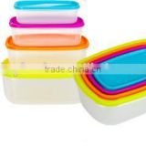 Rainbow Food Storage, plastic food container,rectangle Storage Container