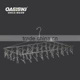 201 Stainless Steel Folding Drying Cloth Hanger-48 Hangers thumbnail-1