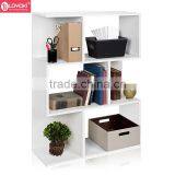 2016 New Wood Cube Storage Easy Assembly Wood Bookcase Home Furniture 3 Tier Bookshelf thumbnail-4