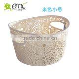 Lace Design Plastic Basket, Lace Baskets, Plastic Round Shape Basket thumbnail-4