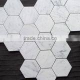 MM-CV247 Factory Direct Sale Modern Natural Stone Hexagon Carrara White Marble Mosaics thumbnail-3
