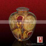 High Grade Relief Design Porcelain Crock Pot From China thumbnail-1