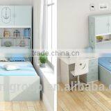 Pink and Blue Bed Children Bedroom Furniture Storage Multifuntional Combined-bed for Kids thumbnail-6