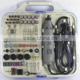 163pcs 135W Portable Hobby Rotary Tools Kit Accessory With Flex Shaft Handheld Grinding Electric Mini Grinder Set
