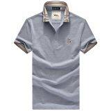 Yixigeluo Middle Aged Men's Thin Short Sleeve T-shirt, Business Straight Cylinder Type Breathable T-shirt thumbnail-1