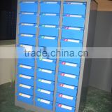 industrial parts cabinet with30 plastic drawers and door