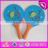 2015 Fashion Wooden Beach Racket Set for Kids,Children Wooden Beach Racket and Ball,Wooden Beach Play Racket With Ball W01A113 thumbnail-2