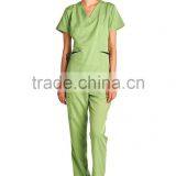 2016 Designer Medical Scrubs Medical Scrubs Uniform Women's Scrubs Medical Set Stretch With Ultra Soft Contrast Pocket thumbnail-5