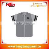 Hongen Apparel Wholesale Cheap Blank Plain Baseball Jerseys thumbnail-1