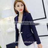 Wholesale Ladies Offie Wear Blazer Women Long Sleeve Suit Jacket thumbnail-3