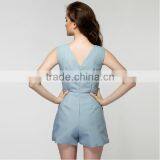 New Fashion Korean Style Women Casual Romper Sleeveless Short Adult Romper thumbnail-2