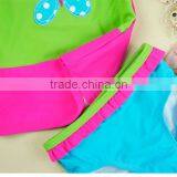 2017 Wholesale Butterfly Printed Summer Swimwear Short Sleeve European Kids Swimwear thumbnail-5