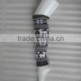 Adult Thickened Foot Sock Hemp Flower Heated Leg Warmers thumbnail-1