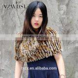 CX-B-44C Fashion Winter Rabbit Fur Shawls To Keep Warm thumbnail-2