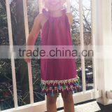New Fashion Summer Sleeveless Tassels Children's Dress thumbnail-4