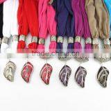 Cheap Acrylic Turquoise Pendant Jewelry Scarves Women Style Long Wrap Scarves 2016 Pendant Scarves thumbnail-5