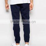 Dark Blue Plain Fleece Sweat Pants Fabric for Man thumbnail-3